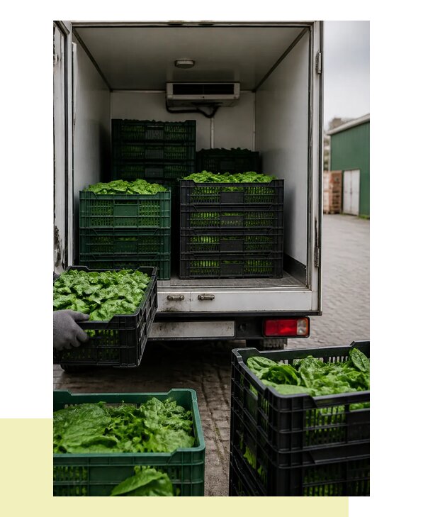 Перевозка шпината в Полевскую с сохранением свежести продукции